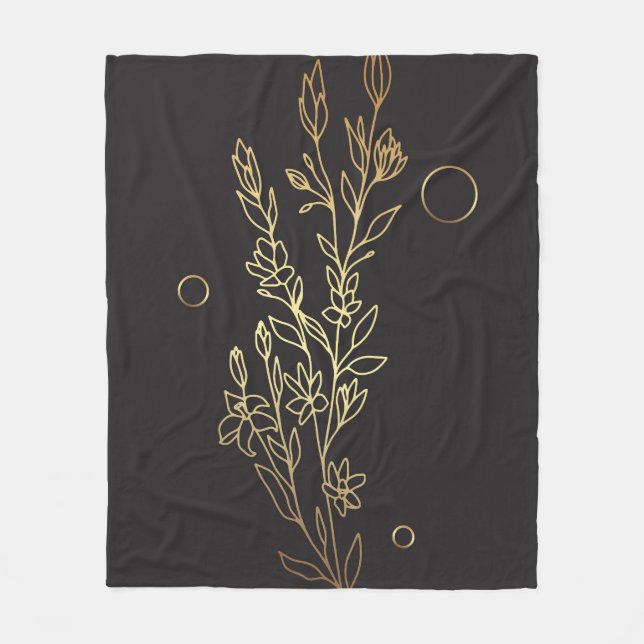  Abstract minimalist art Fleece Blanket (Front)