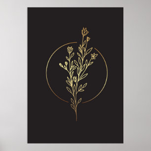 Abstract minimalist art Poster
