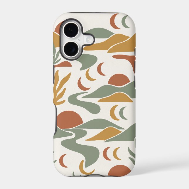 Abstract Minimalist Boho Landscape Seamless Patter (Back)