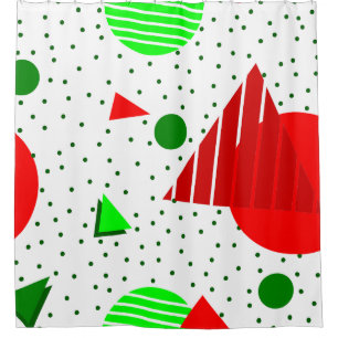 abstract minimalist christmas memphis geometric