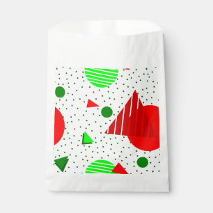 abstract minimalist christmas memphis geometric favour bag