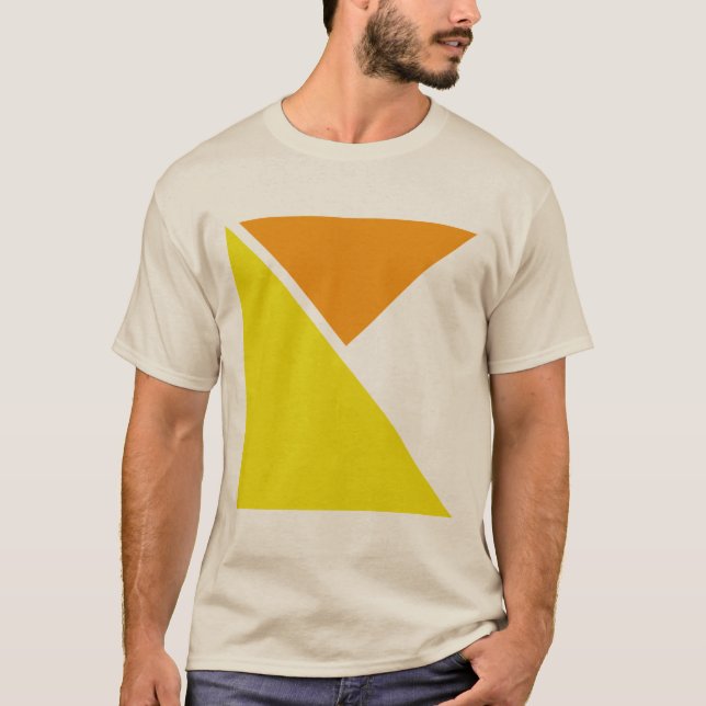 Abstract Minimalist Geometric Design T-Shirt (Front)