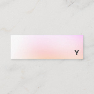 Abstract Minimalist Gradient Mini Business Card