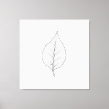 Abstract Minimalist Leaf