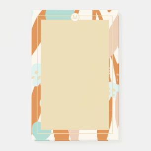 Abstract Minimalist Love Valentine Hearts Branches Post-it Notes