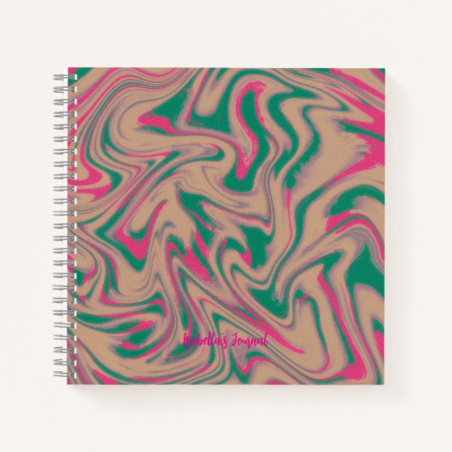 Abstract Minimalist Sketchbook Notebook (Front)