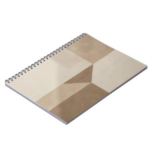 Abstract minimalist wabi style geometric art notebook