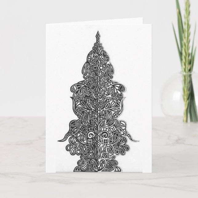 Abstract mirror design card (Front)