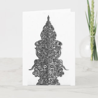 Abstract mirror design card