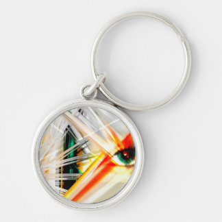 abstract mix media keychain