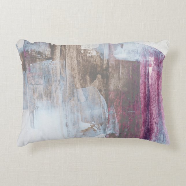 Abstract mixed media image. Hand painted backgroun Accent Pillow (Front)