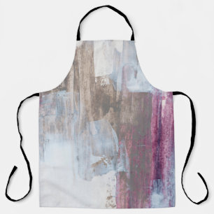Abstract mixed media image. Hand painted backgroun Apron