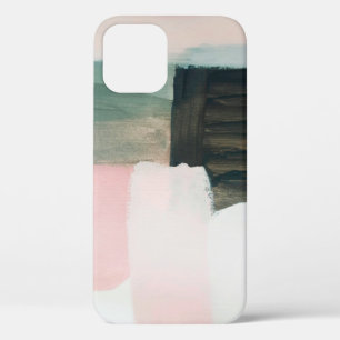 Abstract modern art background. Painting grey and  iPhone 12 Case