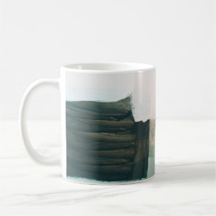Abstract modern art background. Painting grey and  Coffee Mug