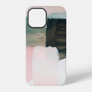 Abstract modern art background. Painting grey and  iPhone 12 Case