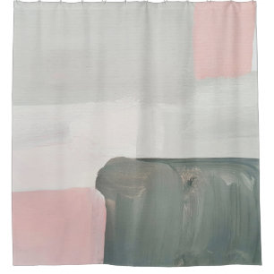 Abstract modern art background. Painting pink, gra