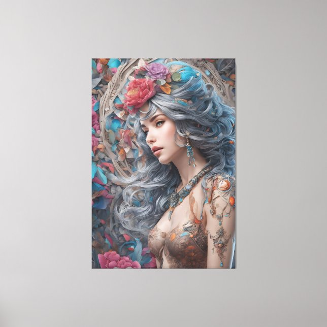 abstract modern art canvas print (Front)