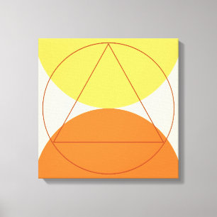 Abstract Modern Art Geometrical Pattern Canvas Print