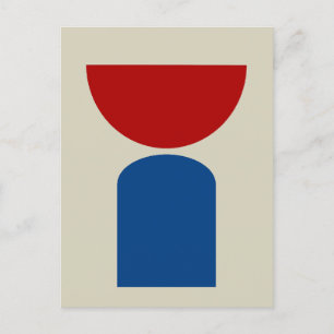 Abstract Modern Art Geometrical Shapes Postcard