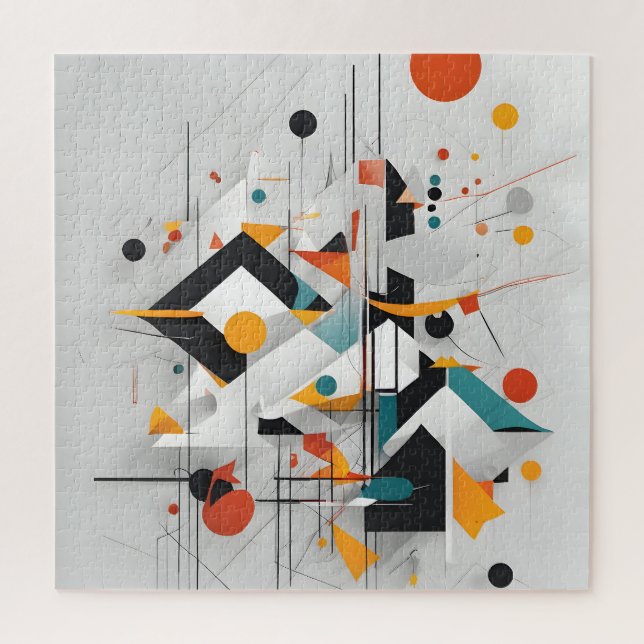 Abstract modern art jigsaw puzzle (Vertical)