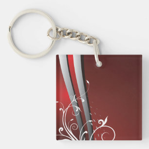 Abstract Modern Art Keychain