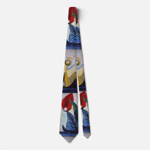 Abstract Modern Art Painting Tie