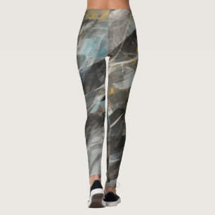 Abstract modern art pattern leggings