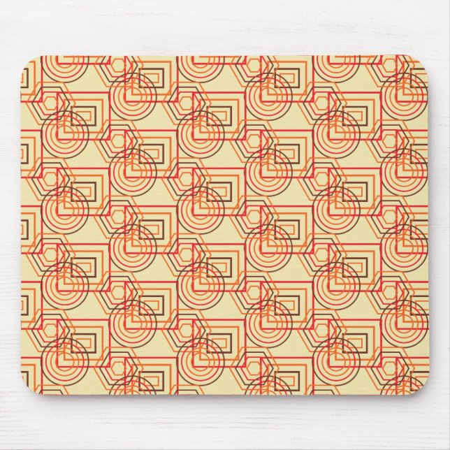 Abstract Modern Art Pattern Mouse Pad (Front)
