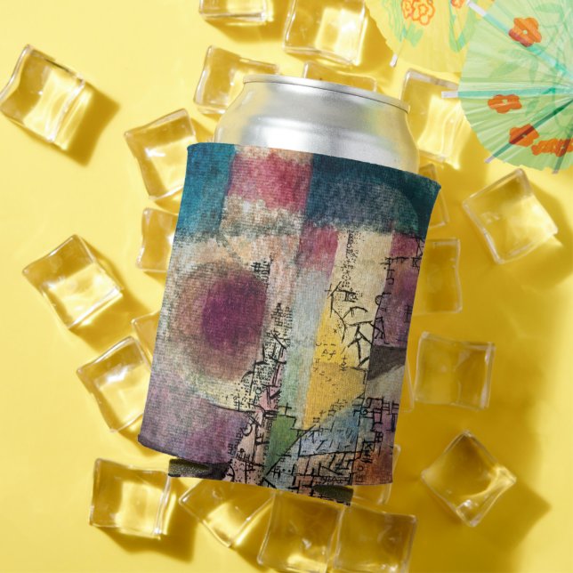 Abstract Modern Art – Paul Klee Inspired Can Cooler (In Situ Summer)