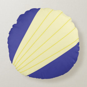 abstract modern art round pillow