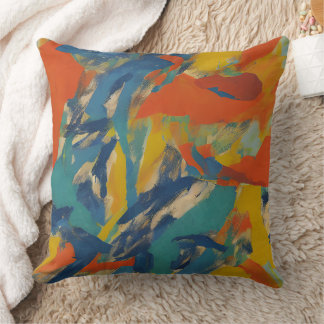 Abstract Modern Art Throw Pillow
