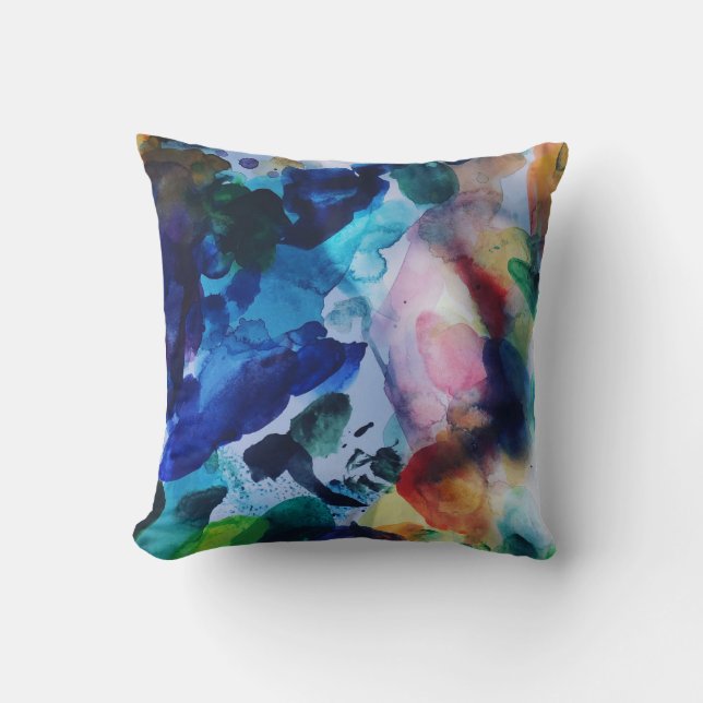 Abstract modern art  throw pillow (Front)