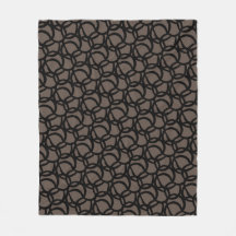 Abstract Modern Black and Brown Pattern