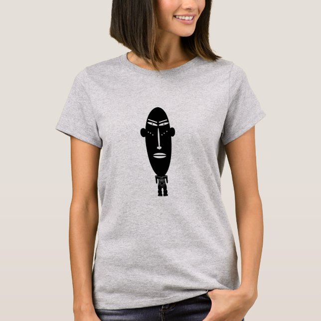 Abstract modern black portrait T-Shirt (Front)