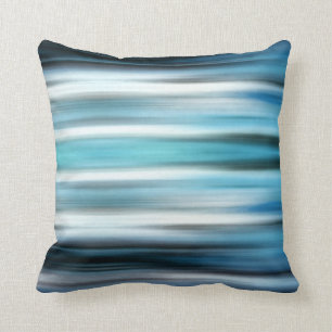 Abstract Modern Blue Teal Pillow