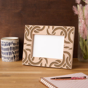 Abstract Modern Celtic Knot Elegant Chic Masculine Etched Frames