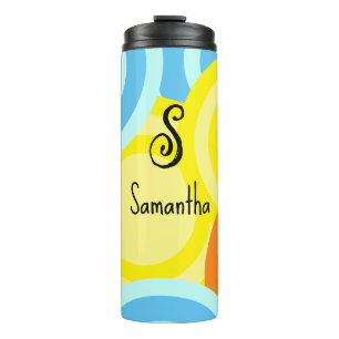 Abstract Modern Circles Thermal Tumbler