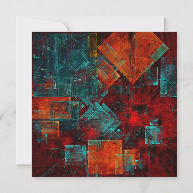 Abstract Modern Colourful Cool Artistic Pattern (Front)