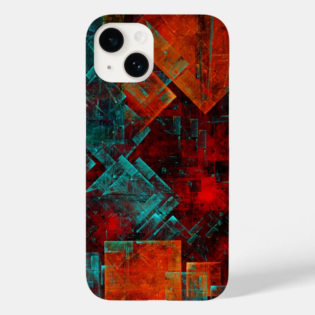 Abstract Modern Colourful Cool Artistic Pattern Case-Mate iPhone Case (Back)