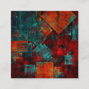 Abstract Modern Colourful Cool Artistic Pattern Enclosure Card