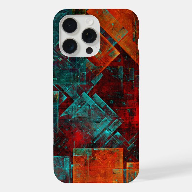 Abstract Modern Colourful Cool Artistic Pattern iPhone Case (Back)