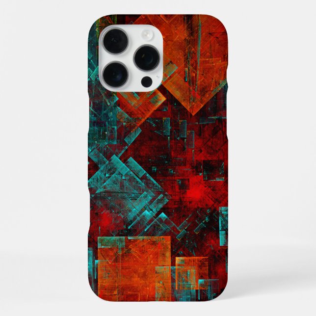 Abstract Modern Colourful Cool Artistic Pattern iPhone Case (Back)