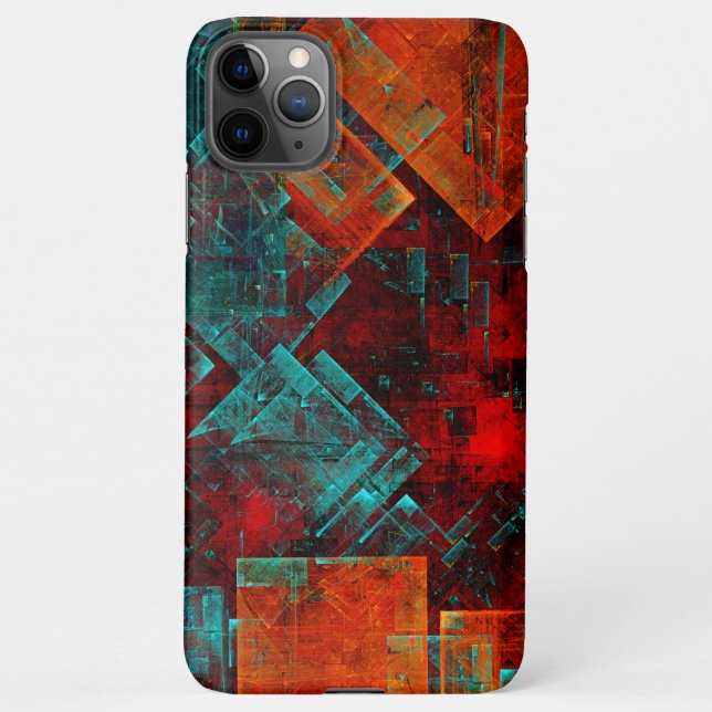 Abstract Modern Colourful Cool Artistic Pattern iPhone Case (Back)