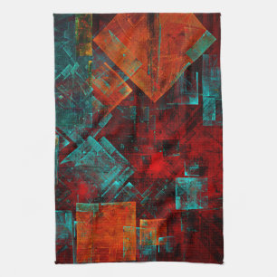 Abstract Modern Colourful Cool Artistic Pattern Kitchen Towel