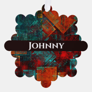 Abstract Modern Colourful Cool Artistic Pattern Ornament Card