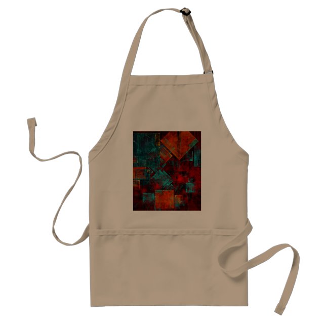 Abstract Modern Colourful Cool Artistic Pattern Standard Apron (Front)