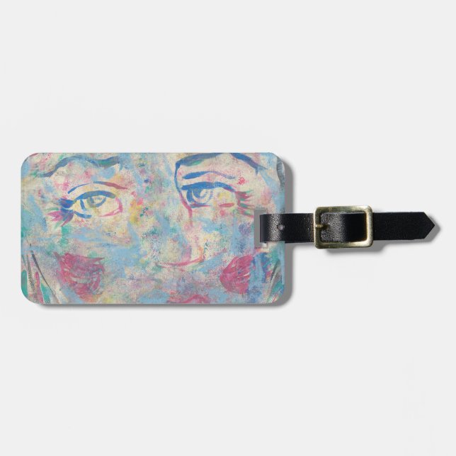 Abstract Modern Colourful "Fancy" Luggage Tag (Front Horizontal)