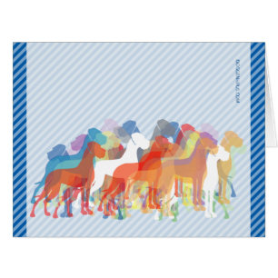 Abstract, modern, colourful Great Dane Illustratio