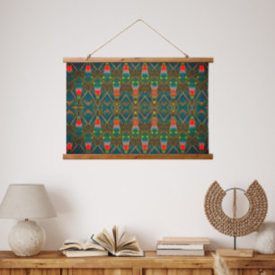 Abstract modern colourful pattern  hanging tapestry