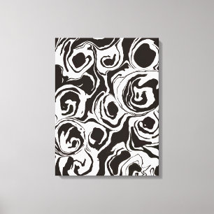  Abstract modern contemporary  circle shapes Canvas Print